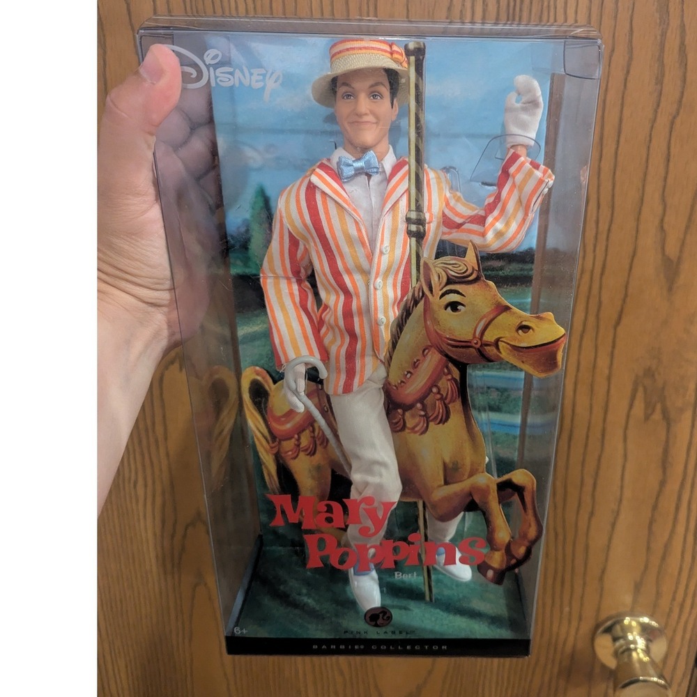 New Disney Mary Poppins Bert Doll Barbie Pink Label M0685 Dick Van Dyke Collect - Picture 10 of 10